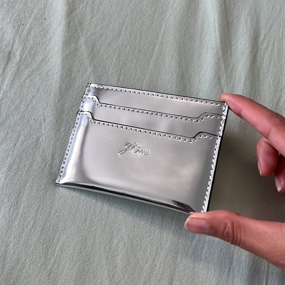 Metallic silver Jcrew Card holder - Picture 3 of 5
